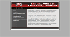 Desktop Screenshot of chrisverolaw.com